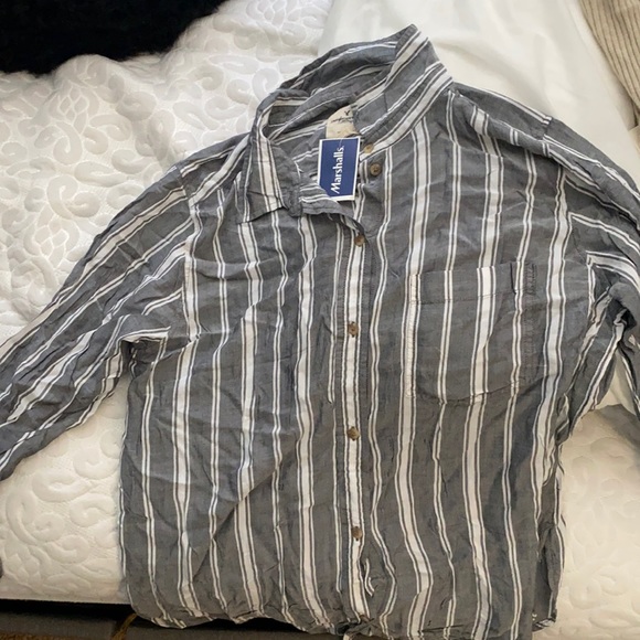 American Eagle: oversized grey flannel - Picture 1 of 1
